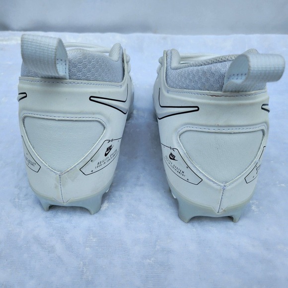 Nike Alpha Menace Pro 3 White Black Football Cleat's Men's size 11 - Picture 5 of 11